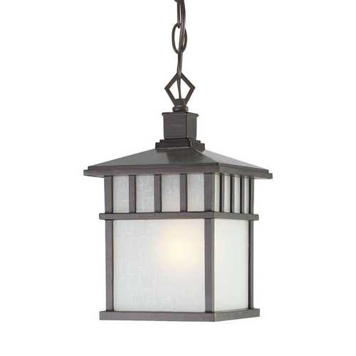 Dolan Designs Lighting 12-Inch Hanging Outdoor Pendant Light in Olde World Iron 9113-34