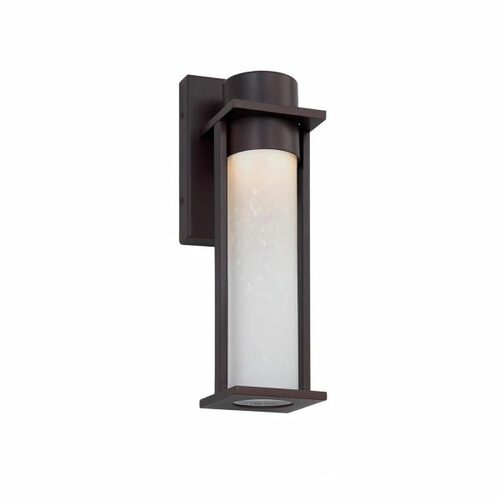 Justice Design Group Wooster LED Outdoor Wall Light in Black by Evolv by Justice Design Group FSN-7161W-ETCH-MBLK
