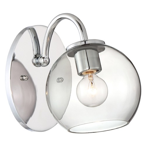 George Kovacs Lighting Exposed Sconce in Chrome by George Kovacs P1841-077