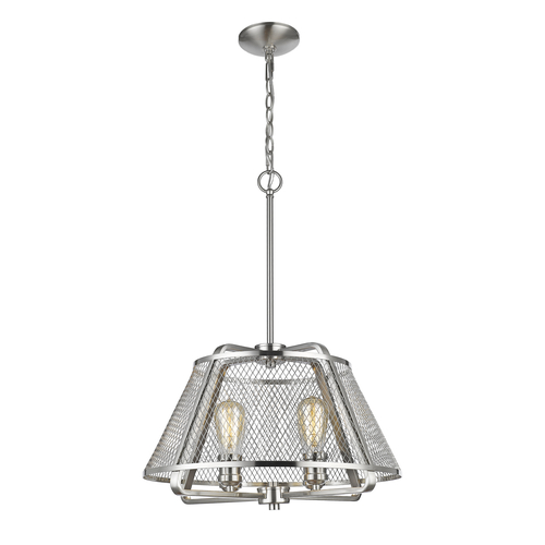 Z-Lite Iuka Brushed Nickel Pendant by Z-Lite 451-19BN