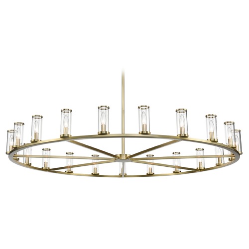 Alora Lighting Revolve Natural Brass Chandelier by Alora Lighting CH309021NBCG
