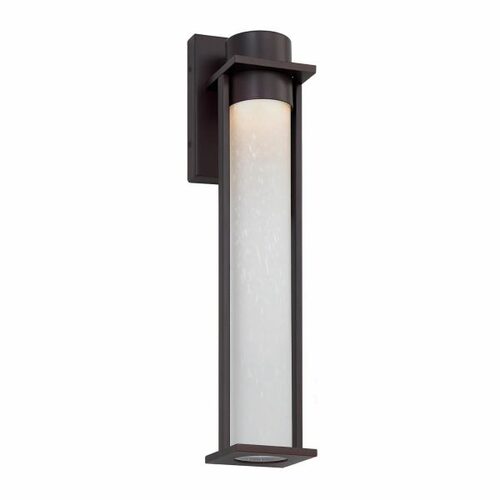 Justice Design Group Wooster LED Outdoor Wall Light in Black by Evolv by Justice Design Group FSN-7164W-ETCH-MBLK