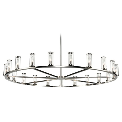 Alora Lighting Revolve Polished Nickel Chandelier by Alora Lighting CH309021PNCG