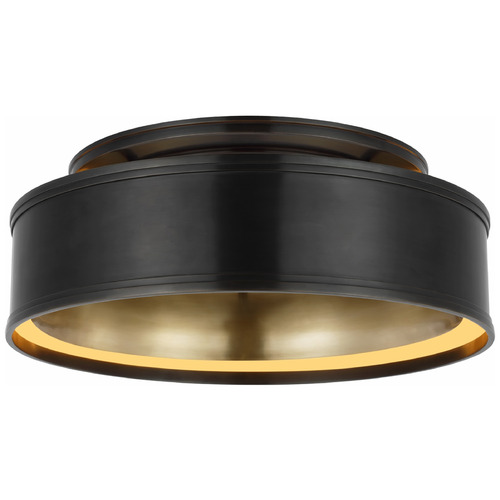 Visual Comfort Signature Collection Chapman & Myers Connery 18-Inch Flush Mount in Bronze by VC Signature CHC4612BZ