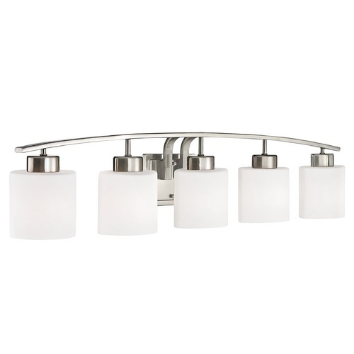 Design Classics Lighting Bathroom Wall Light with White Oval Glass 1385-09