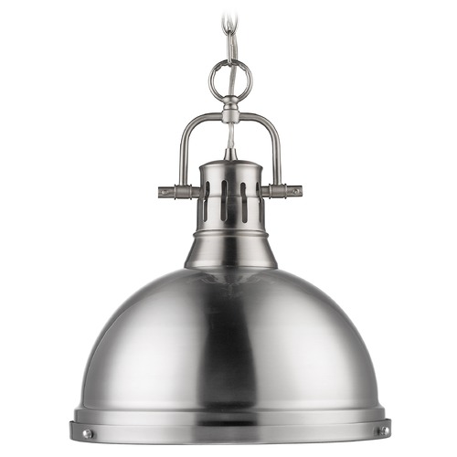 Golden Lighting Duncan Large Pendant in Pewter by Golden Lighting 3602-L PW-PW