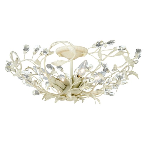 Vaxcel Lighting Jardin French Cream Semi-Flush Mount by Vaxcel Lighting C0024