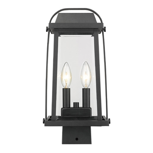 Z-Lite Millworks Black Post Light by Z-Lite 574PHMS-BK