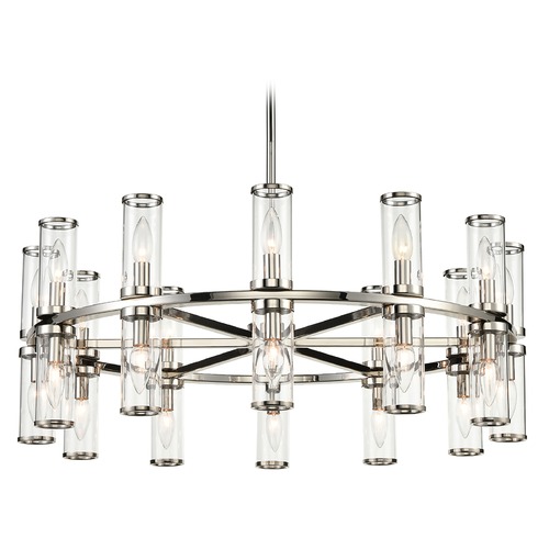 Alora Lighting Revolve Polished Nickel Chandelier by Alora Lighting CH309024PNCG