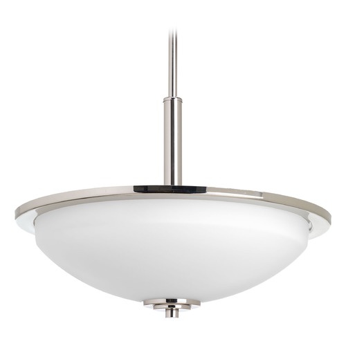 Progress Lighting Replay Pendant in Polished Nickel by Progress Lighting P3450-104