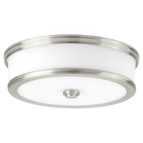 Progress Lighting Bezel LED Brushed Nickel LED Flush Mount 3000K 921LM by Progress Lighting P350086-009-30