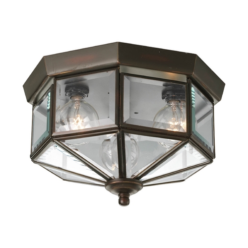 Progress Lighting 9.75-Inch Outdoor Flush Mount in Antique Bronze by Progress Lighting P5788-20