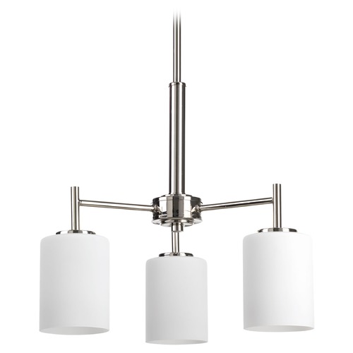 Progress Lighting Replay Chandelier in Polished Nickel by Progress Lighting P4318-104