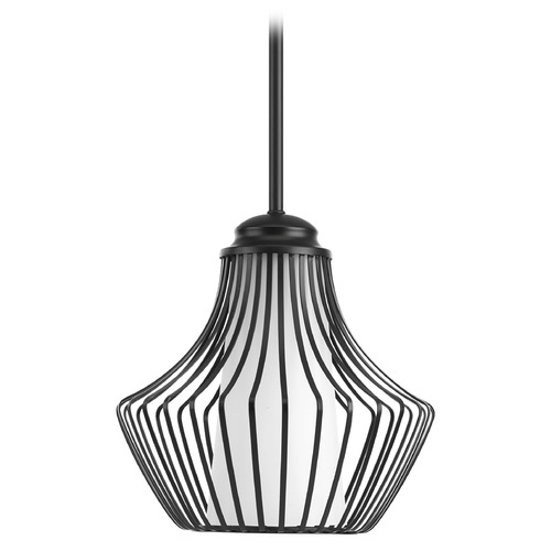 Progress Lighting Finn Black Mini Pendant by Progress Lighting P5324-31