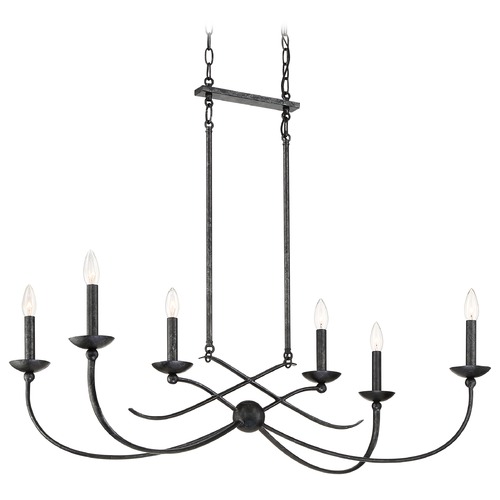Quoizel Lighting Calligraphy Old Black 6-Light Chandelier by Quoizel Lighting CLL638OK