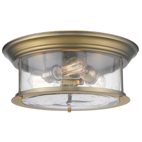 Z-Lite Sonna Heritage Brass Flush Mount by Z-Lite 727F16-HBR