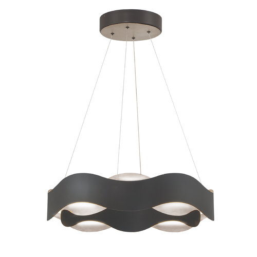 Eurofase Lighting Vaughan 24-Inch LED Chandelier in Silver & Black by Eurofase Lighting 31783-024