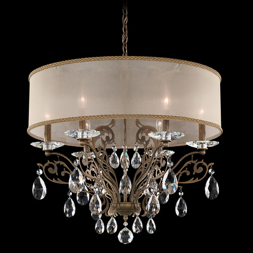 Schonbek Lighting Schonbek Worldwide Lighting Filigrae Heirloom Gold Crystal Chandelier FE7066N-22H2