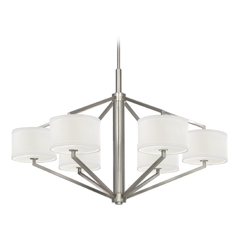 Dolan Designs Lighting Chandelier with Drum Shades - Six Lights 1882-09