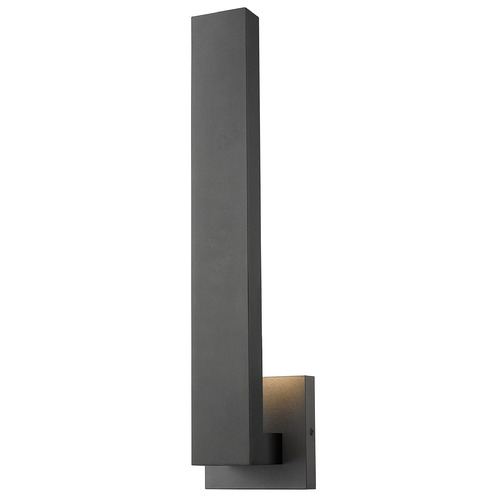 Z-Lite Edge Black LED Outdoor Wall Light by Z-Lite 576M-BK-LED