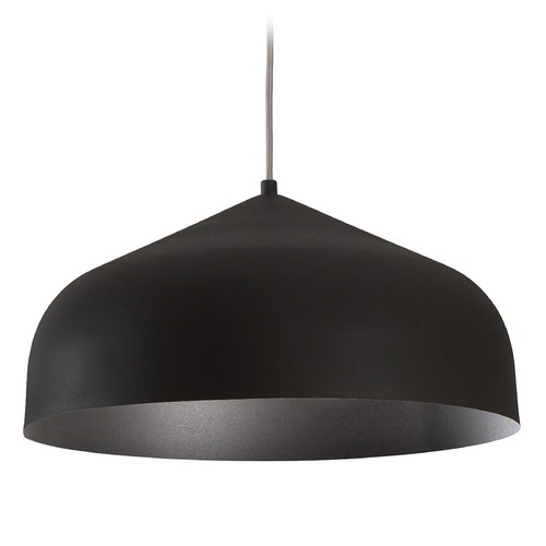 Kuzco Lighting Helena 17-Inch LED Mini Pendant in Black with Black Interior by Kuzco Lighting PD9117-BK/BK