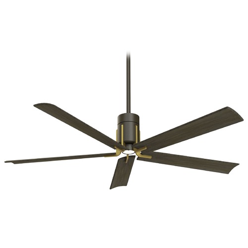 Minka Aire Clean 60-Inch LED Fan in Oil Rubbed Bronze & Toned Brass by Minka Aire F684L-ORB/TB
