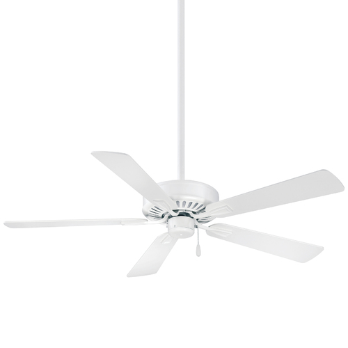 Minka Aire Contractor Plus 52-Inch Ceiling Fan in Flat White by Minka Aire F556-WHF