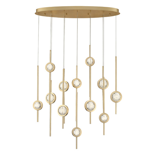 Eurofase Lighting Barletta Oval LED Chandelier in Brass by Eurofase Lighting 39466-020