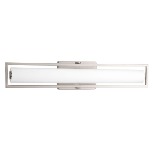 Progress Lighting Frame Brushed Nickel LED Bathroom Light by Progress Lighting P2782-0930K9