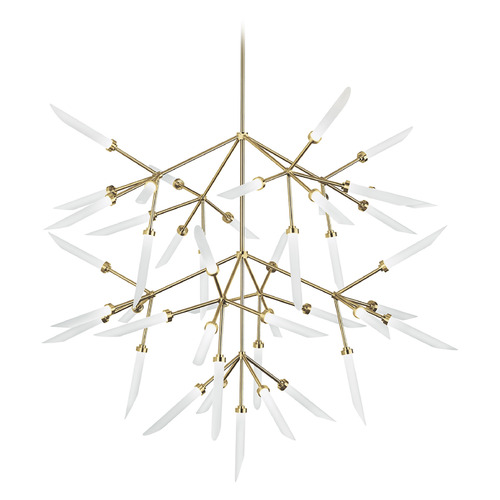 Visual Comfort Modern Collection Spur Grande 2700K LED Chandelier in Aged Brass by VC Modern 700SPRGFR-LED927