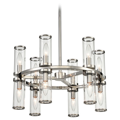 Alora Lighting Revolve Polished Nickel Chandelier by Alora Lighting CH309066PNCG