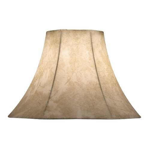 Design Classics Lighting Faux-Leather Bell Lamp Shade with Spider Assembly SH0109  PB