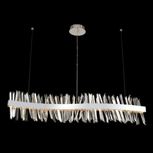 Allegri Lighting Glacier 60-Inch LED Wave Linear Light in Chrome by Allegri Crystal 030258-010