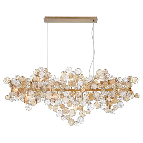 Eurofase Lighting Trento 56-Inch Linear Chandelier in Gold by Eurofase Lighting 34032-027
