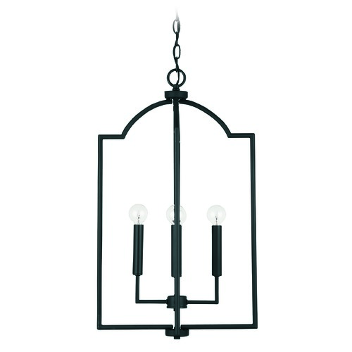 HomePlace by Capital Lighting Carter Matte Black 4-Light Pendant with by HomePlace by Capital Lighting 539341MB