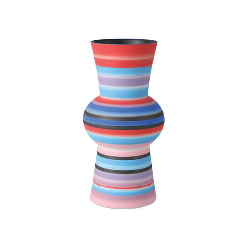 Currey and Company Lighting Happy 80s Medium Bright Blue & Red Vase by Currey & Company 1200-1097