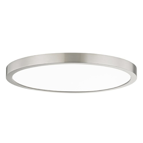 Design Classics Lighting Flat LED Light Surface Mount 14-Inch Round Satin Nickel 2700K 1560LM 14279-SN T16 3O
