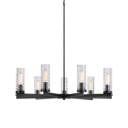 Matteo Lighting Matteo Lighting Weaver Black Chandelier C32109BK
