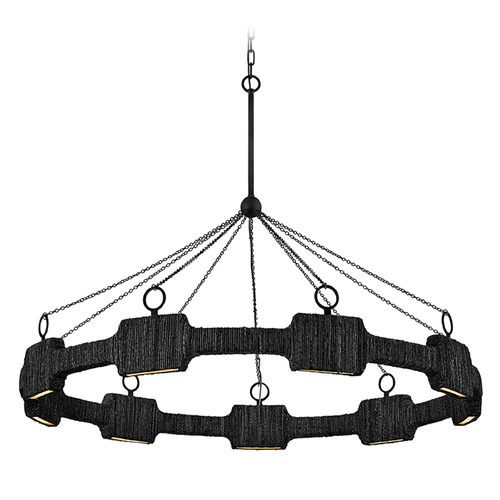 Hinkley Raffi Carbon Black LED Chandelier by Hinkley Lighting 34108CBK
