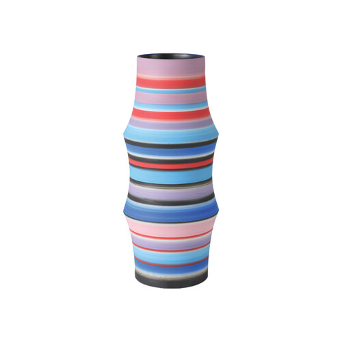 Currey and Company Lighting Happy 80s Large Bright Blue & Red Vase by Currey & Company 1200-1098