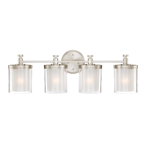 Nuvo Lighting Modern Bathroom Light in Brushed Nickel by Nuvo Lighting 60/4644