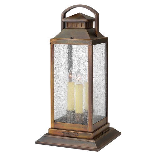 Hinkley Seeded Glass Post Light Bronze by Hinkley Lighting 1187SN