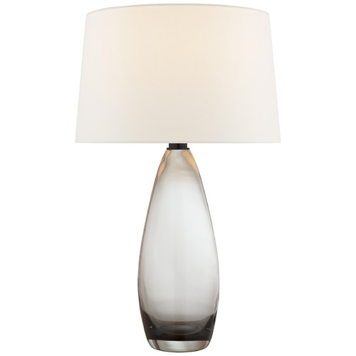 Visual Comfort Signature Collection Chapman & Myers Myla Tall Table Lamp in Smoked Glass by Visual Comfort Signature CHA3420SMGL