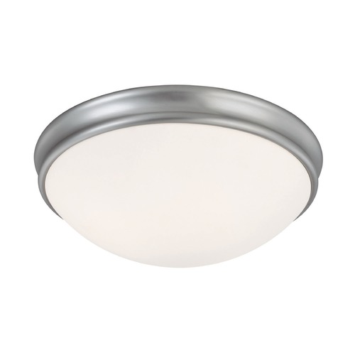 HomePlace by Capital Lighting Hansen 14-Inch Flush Mount in Matte Nickel by Capital Lighting 2034MN