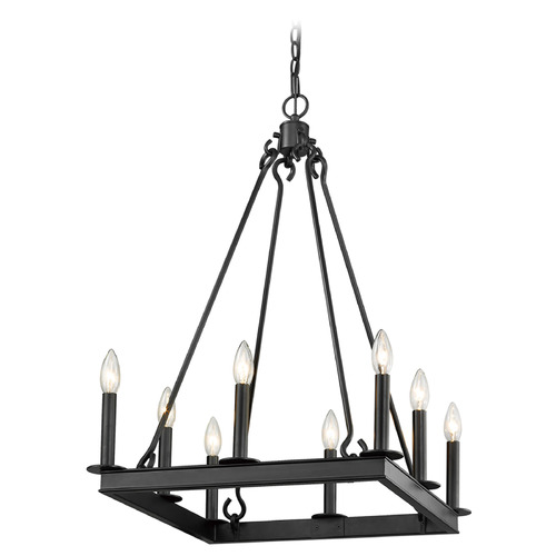Z-Lite Barclay Matte Black Chandelier by Z-Lite 482S-8-20MB