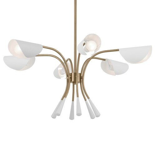 Kichler Lighting Arcus Champagne Bronze Chandelier by Kichler Lighting 52559CPZWH