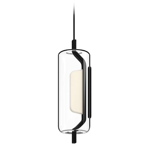 Kuzco Lighting Kuzco Lighting Hilo Black LED Mini-Pendant Light with Cylindrical Shade PD28515-BK-UNV
