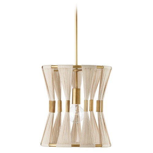 Capital Lighting Bianca 12.25-Inch Wide Pendant in Patinaed Brass by HomePlace by Capital Lighting 341111NP
