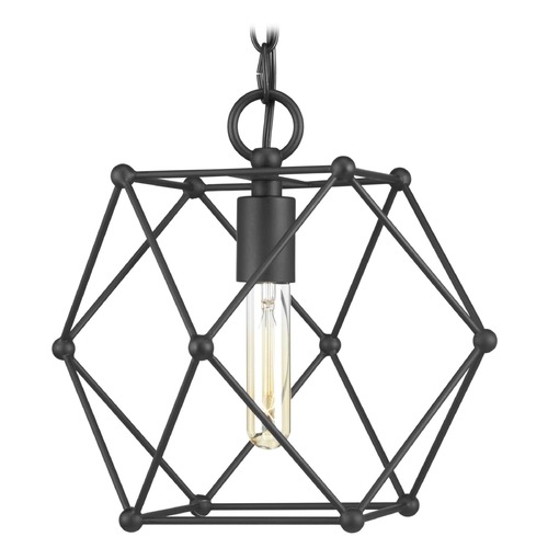 Progress Lighting Spatial Black Pendant by Progress Lighting P500082-031