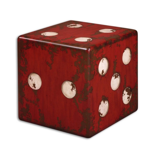 Uttermost Lighting Accent Table in Burnt Red by Uttermost Lighting 24168